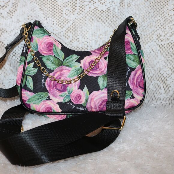 Juicy Couture gorgeous cresent small crossbody purse with adjustable strap - Picture 2 of 4